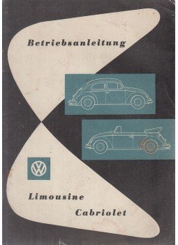  - Betriebsanleitung Limousine und Cabriolet, Wolsburg 0 antikvár könyv