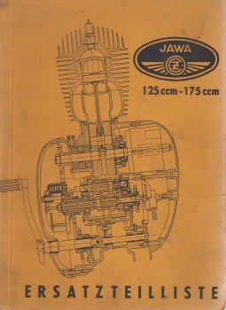 - Ersatzteilliste für Jawa 125 ccm-175 ccm, Praha 1957 antikvár könyv