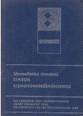  - Üzemeltetési útmutató Simson kismotorkerékpárokhoz