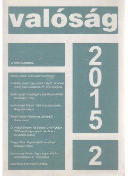Tőkéczki László - Valóság 2015/2. Tőkéczki László - Valóság 2015/2., Budapest 2015 antikvár könyv