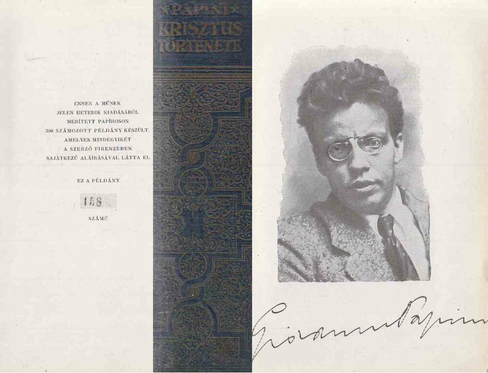 Papini, Giovanni - Krisztus története (aláírt, számozott)