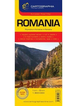 Cartographia - Románia autótérkép `SC`új, null 2013 antikvár könyv