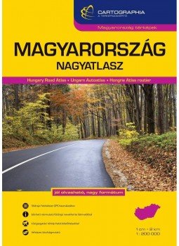  -  Magyarország nagyatlasz 1:200 000 , null 2015 antikvár könyv