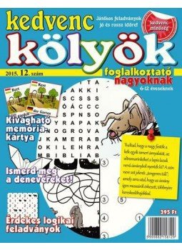  - Kedvenc Kölyök Foglalkoztató nagyoknak 12., null 2015 antikvár könyv