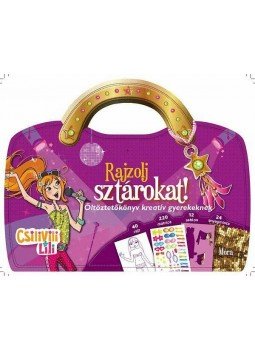  - Csilivili Lili - RAJZOLJ SZTÁROKAT! - ÖLTÖZTETŐKÖNYV KREATÍV GYEREKEKNEK, null 2009 antikvár könyv