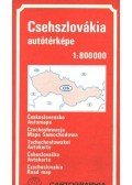  - Csehszlovákia autótérképe 1:800000
