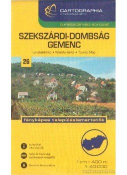  - Szekszárdi-dombság - Gemenc turistatérkép (1:40000), Budapest 2006 antikvár könyv