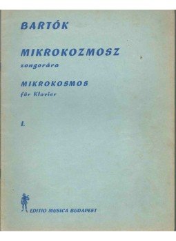 Bartók Béla - Bartók Béla: Mikrokozmosz Zongorára I. - Mikroksmos Für Klavier I., Budapest 1967 antikvár könyv