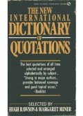 RAWSON, HUGH,Margaret Miner - The New International Dictionary of Quotations