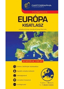 Cartographia - EURÓPA KISATLASZ - 1:1.500.000 - CART. "SC", Budapest 2010 antikvár könyv