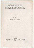 Angyal Dávid - Történeti tanulmányok