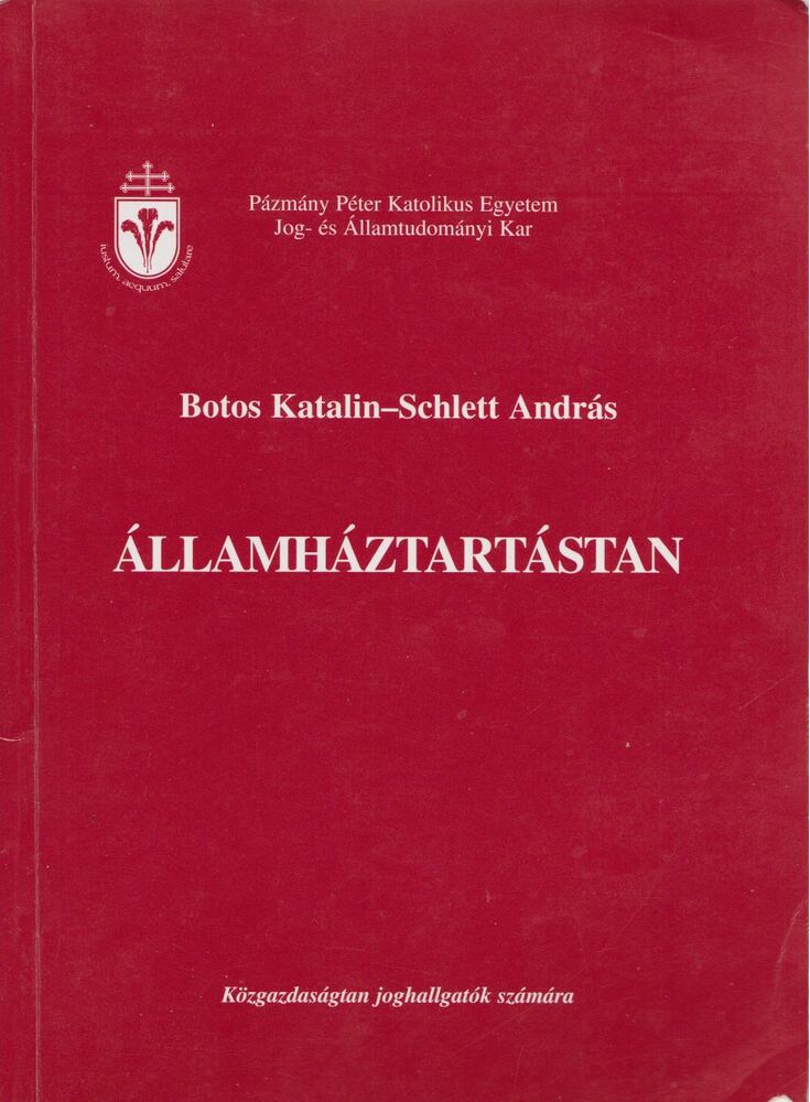 Botos Katalin,Schlett András - Államháztartástan