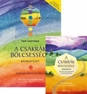 Tori Hartman - A csakrák bölcsessége jóskártya + munkafüzet, Budapest 2018 antikvár könyv