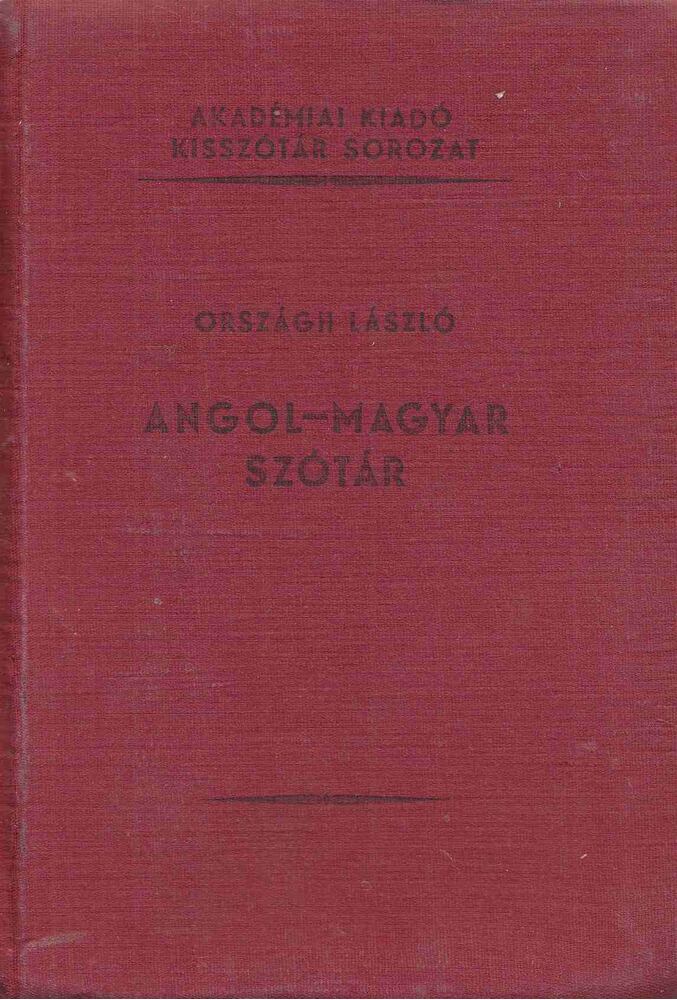 Országh László - Angol-magyar szótár