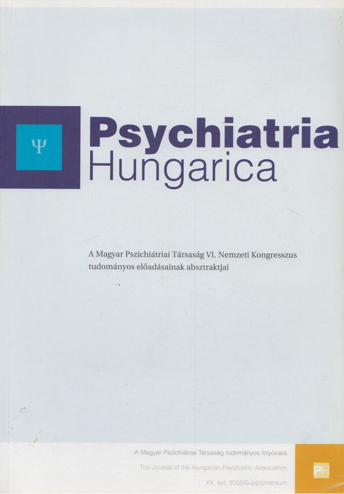 Túry Ferenc - Psychiatria Hungarica 2005/Supplementum, Budapest 2005 antikvár könyv