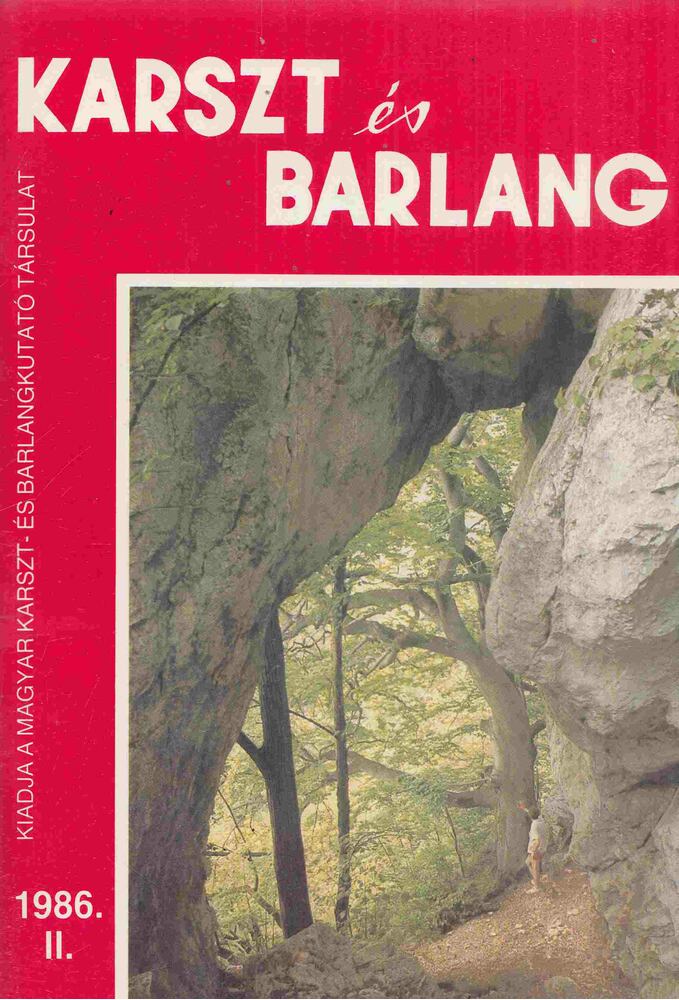 Dr. Balázs Dénes - Karszt és Barlang 1998. II.