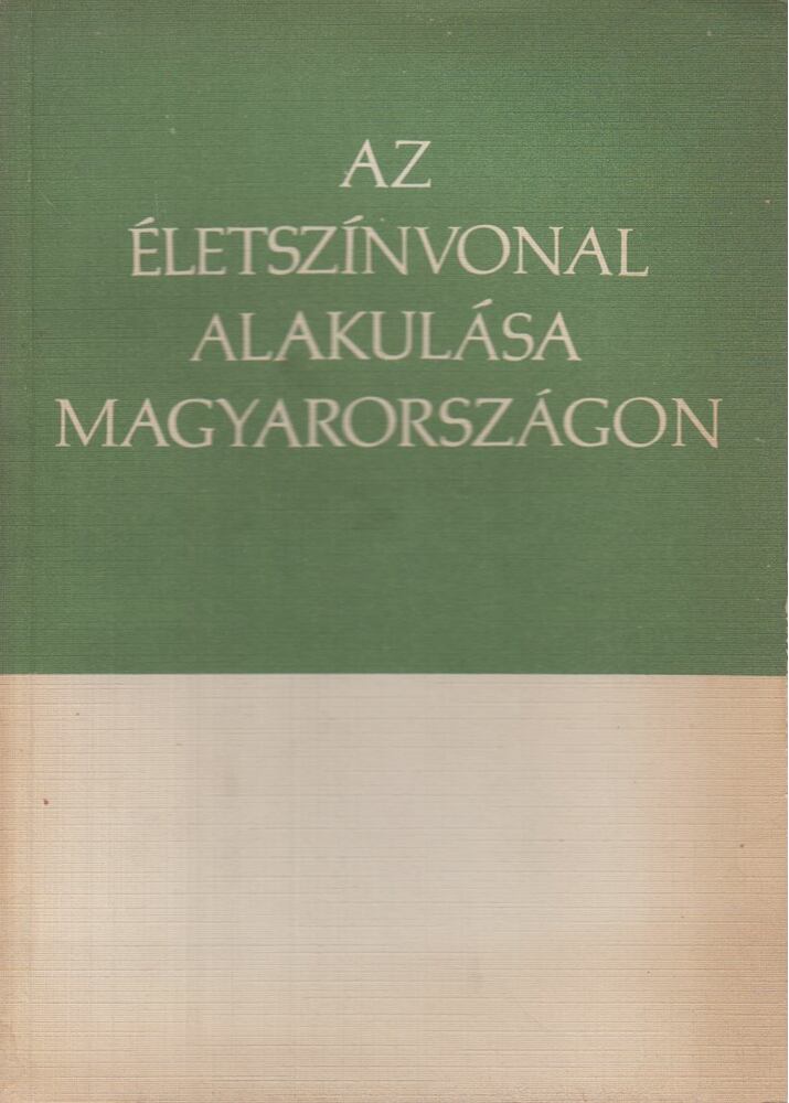 Huszár István,Hoch Róbert,Kovács János,Tímár János - Az életszínvonal alakulása Magyarországon