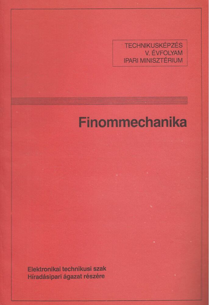 Tatár József - Finommechanika