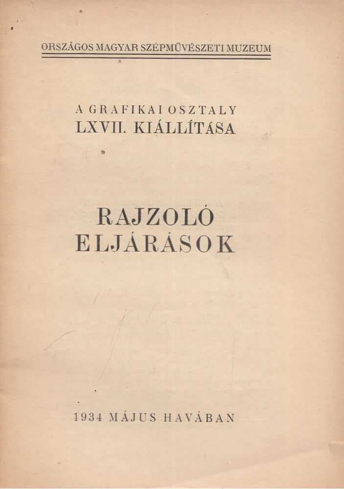 Dr. Hoffmann Edith - Rajzoló Eljárások