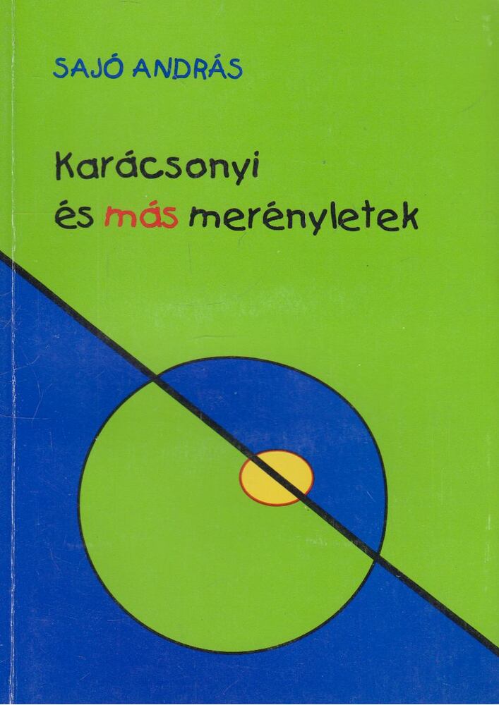 Sajó András - Karácsonyi és más merényletek