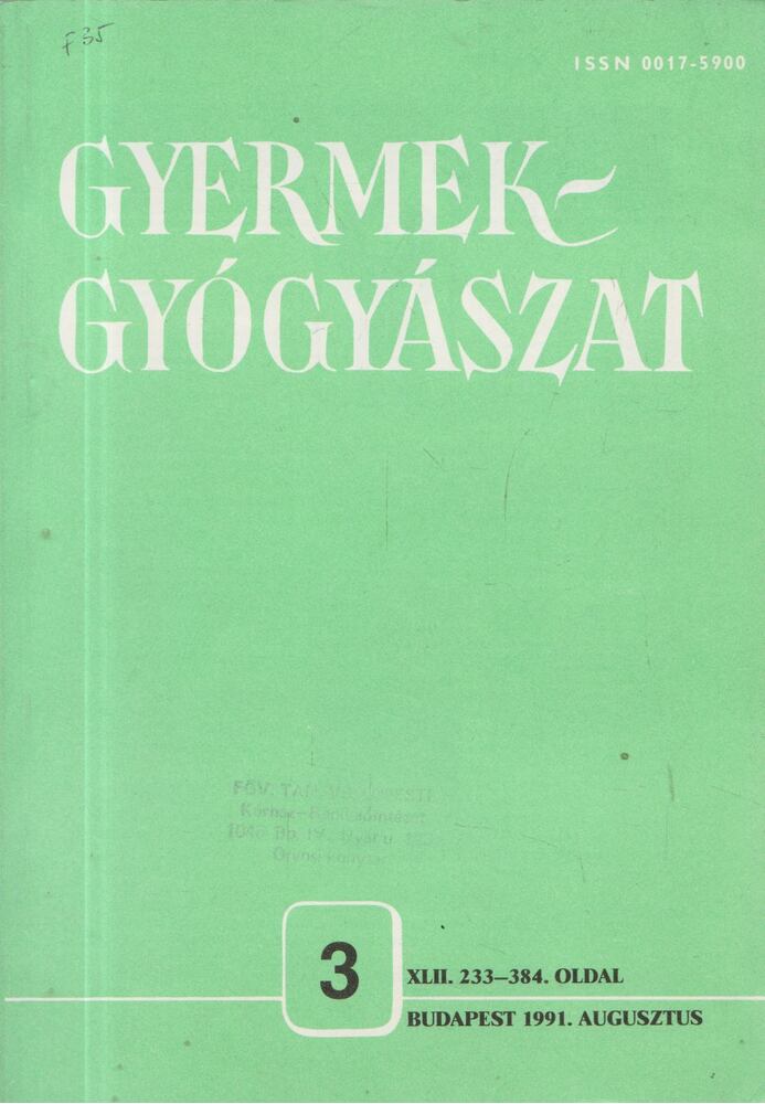  - Gyermekgyógyászat 3., Budapest 1991 antikvár könyv