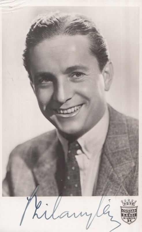  - Szilassy László színész aláírt portréja (1942 körül), Budapest 1942 antikvár könyv