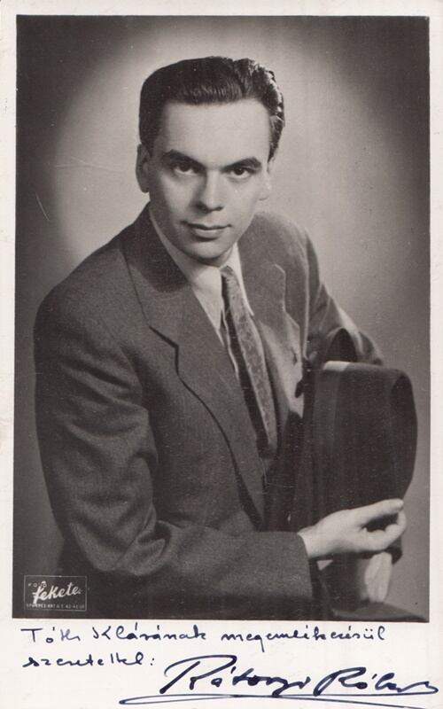  - Rátonyi Róbert színész dedikált portréja (1943 körül), Budapest 1943 antikvár könyv