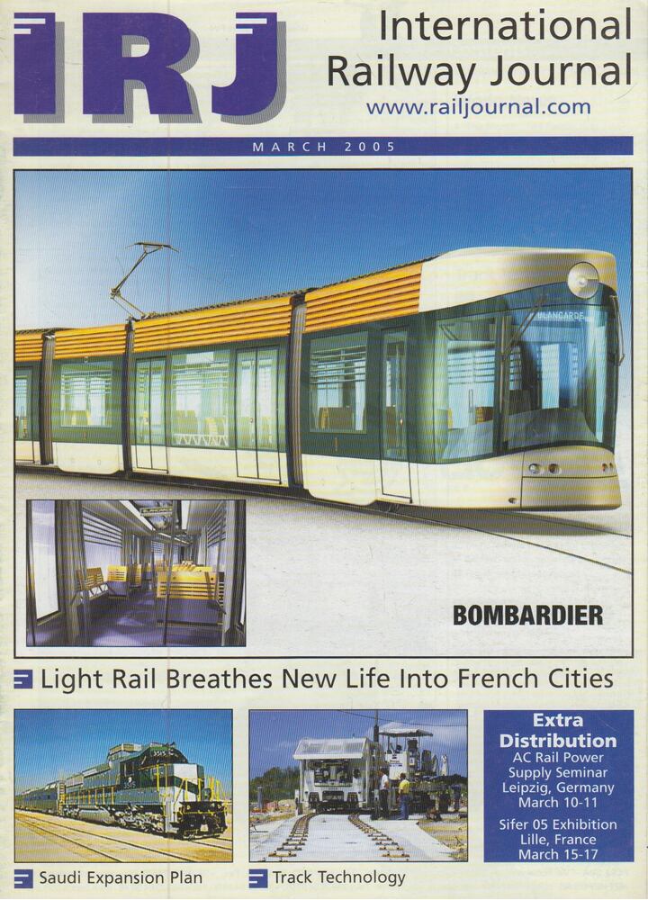 David Briginshaw - International Railway Journal March 2005, New York 2005 antikvár könyv