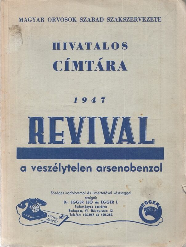  - Magyar Orvosok Szabad Szakszervezete Hivatalos címtára 1947, Budapest 1947 antikvár könyv