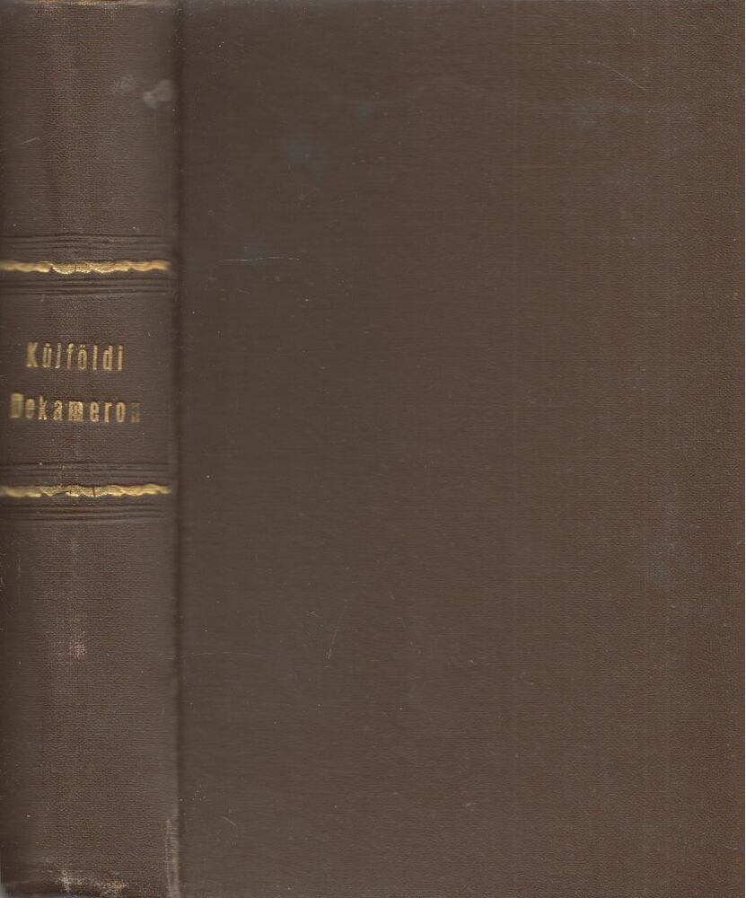 Cserhalmi H. Irén, Gerő Attila - Külföldi Dekameron IV., Budapest 1895 antikvár könyv