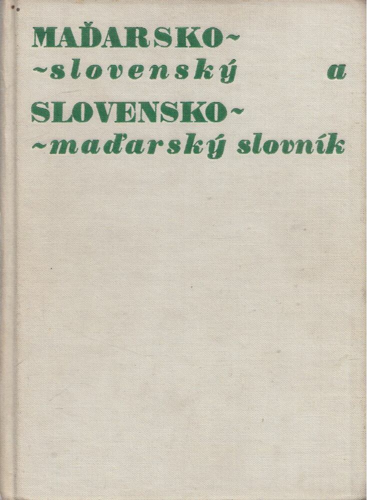 Chrenková, E.,Tankó, Ladislav - Madarsko-slovensky a slovensko-madarsky slovník