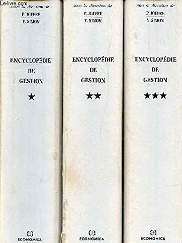 Patrick Joffre,Yves Simon - Encyclopédie de gestion I-III.