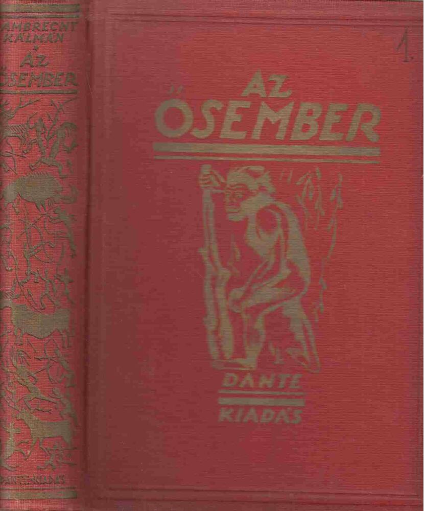 Lambrecht Kálmán - Az ősember, Budapest 1931 antikvár könyv