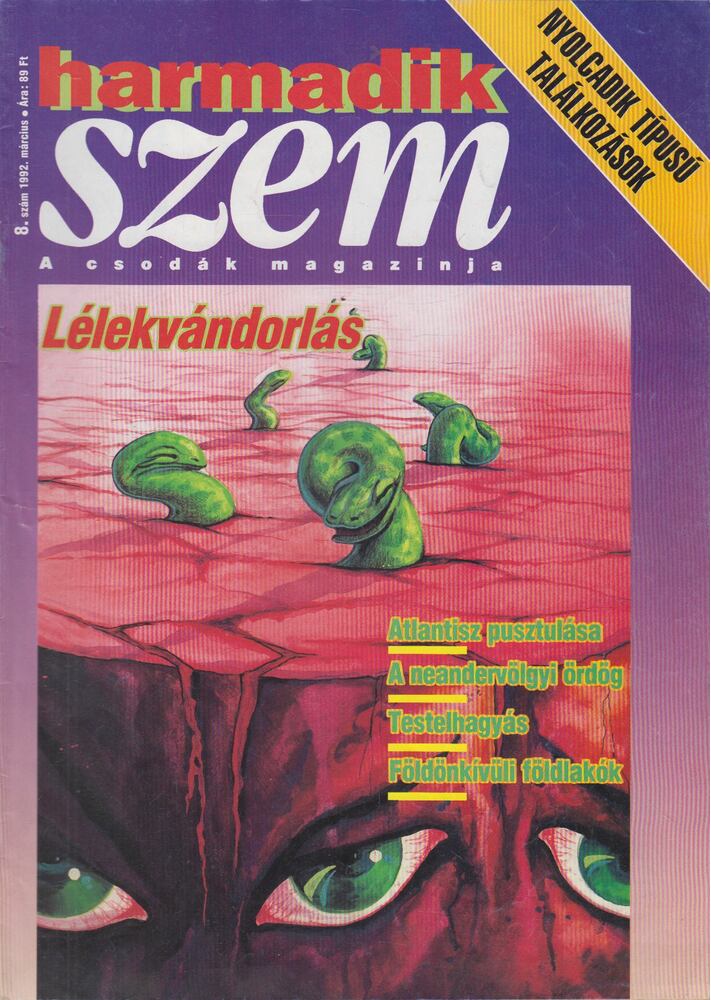 Burger István - Harmadik szem magazin 8. szám, 1992. március, Budapest 1992 antikvár könyv