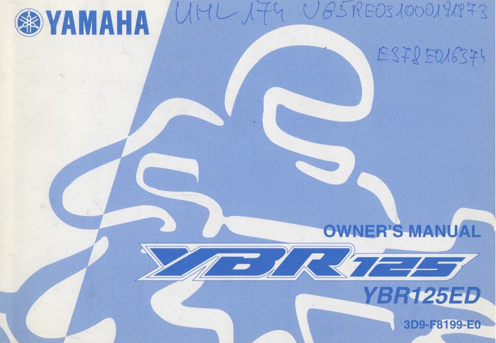 - Owner's manual YBR 125 ED - Owner's manual YBR 125 ED, 2004 antikvár könyv