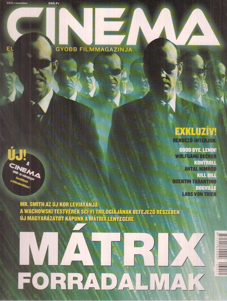 Ezüst Rita (főszerk.) - Cinema 2003/11.