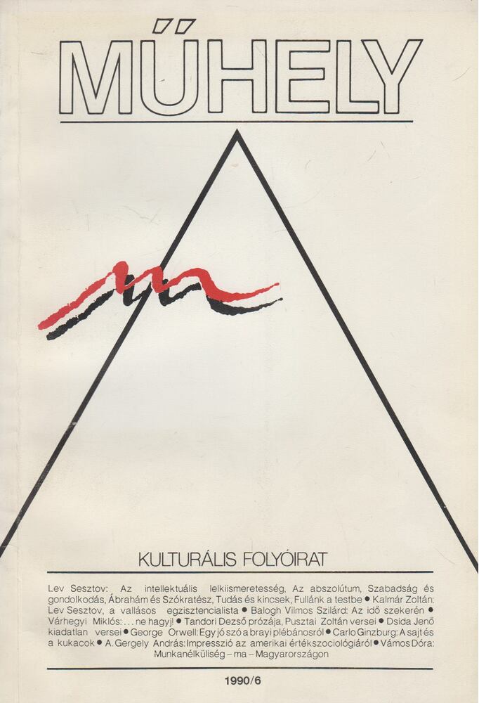 Villányi László - Műhely 1990/6