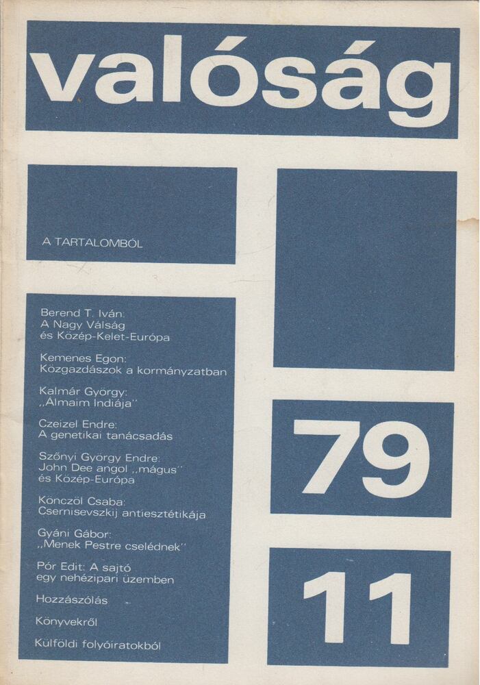 Kőrösi József - Valóság 1979/11