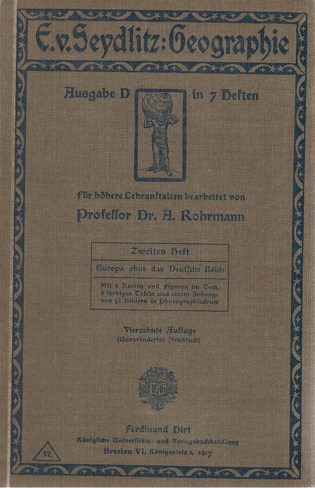 A. Rohrmann,Ernst von Seydlitz - E. von Seydlitzsche Geographie - Ausgabe D. und G. 2. Heft
