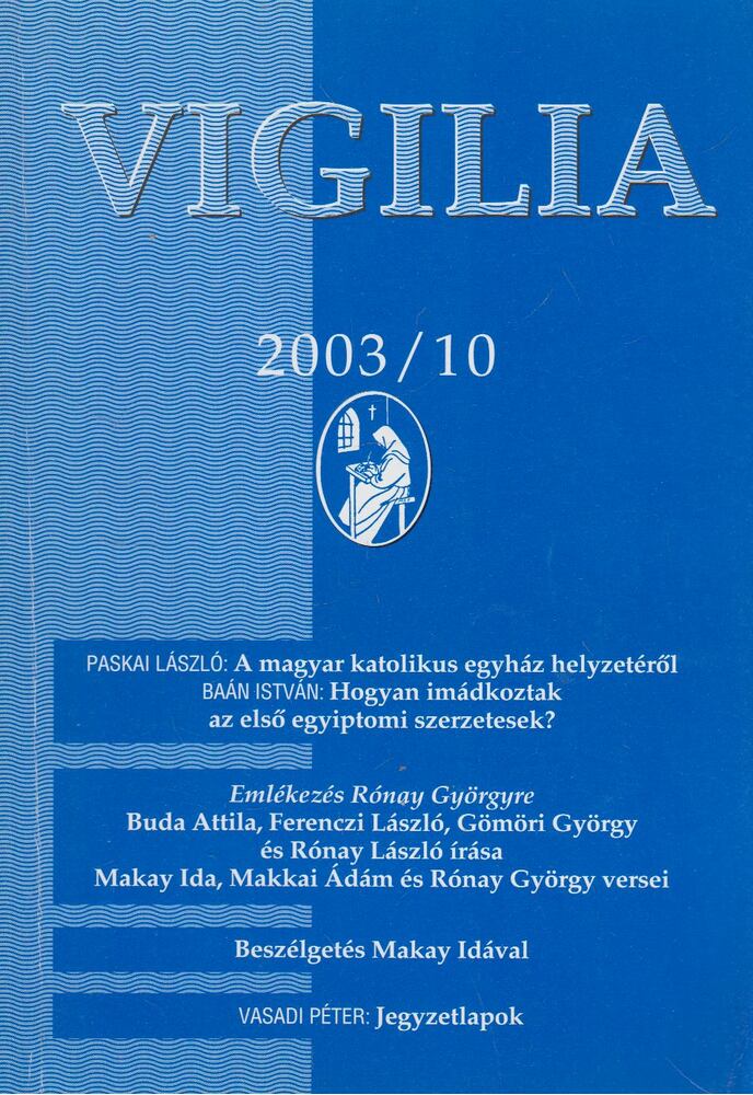 Lukács László - Vigilia 2003/10