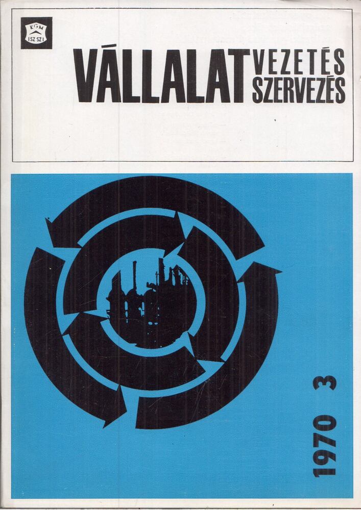 Fekete József - Vállalatvezetés vállalatszervezés 1970/3