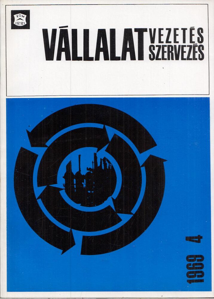 Fekete József - Vállalatvezetés vállalatszervezés 1969/4