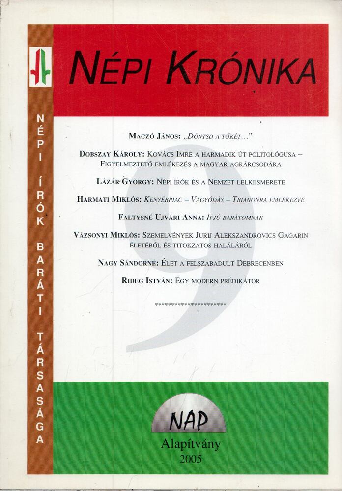 Maczó János,Milassin Béla (szerk.) - Népi Krónika 2005/9.