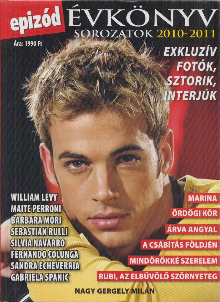 Nagy Gergely Milán - Epizód évkönyv - sorozatok 2010-2011