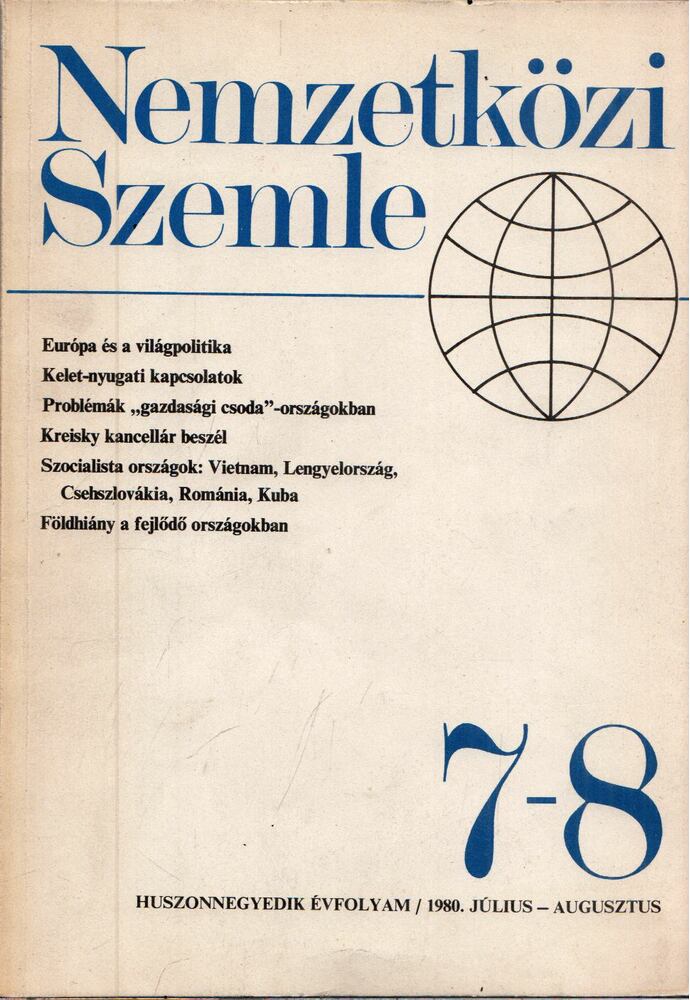 Patkó Imre - Nemzetközi Szemle 1980. Július-Augusztus