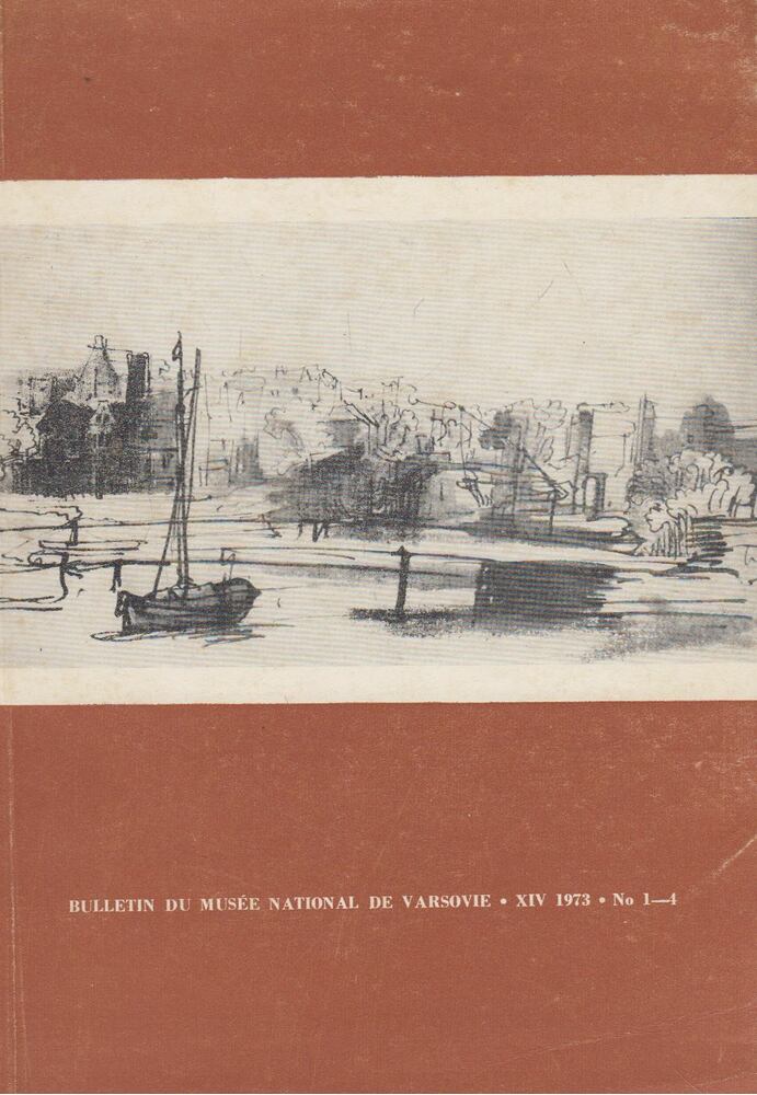 Jan Bialostocki - Bulletin du Musée National de Varsovie XIV 1973 No. 1-4