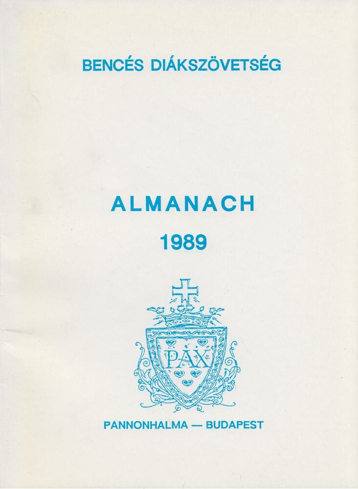 Faber Miklós - Bencés Diákszövetség Almanach 1989