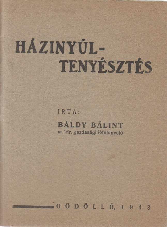 Báldy Bálint - Házinyúltenyésztés