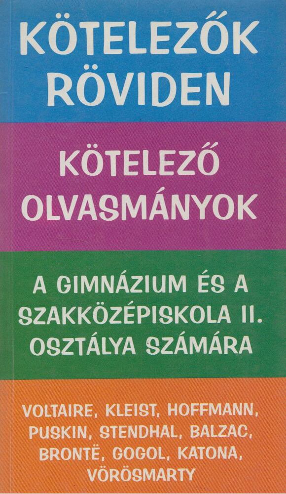 Vadai István,Dr. Dávid Katalin Zsuzsanna - Kötelezők röviden 2.
