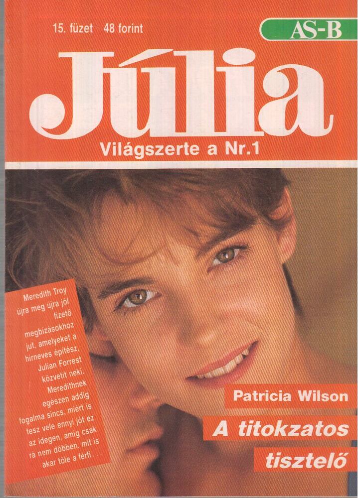 Patricia Wilson - A titokzatos tisztelő